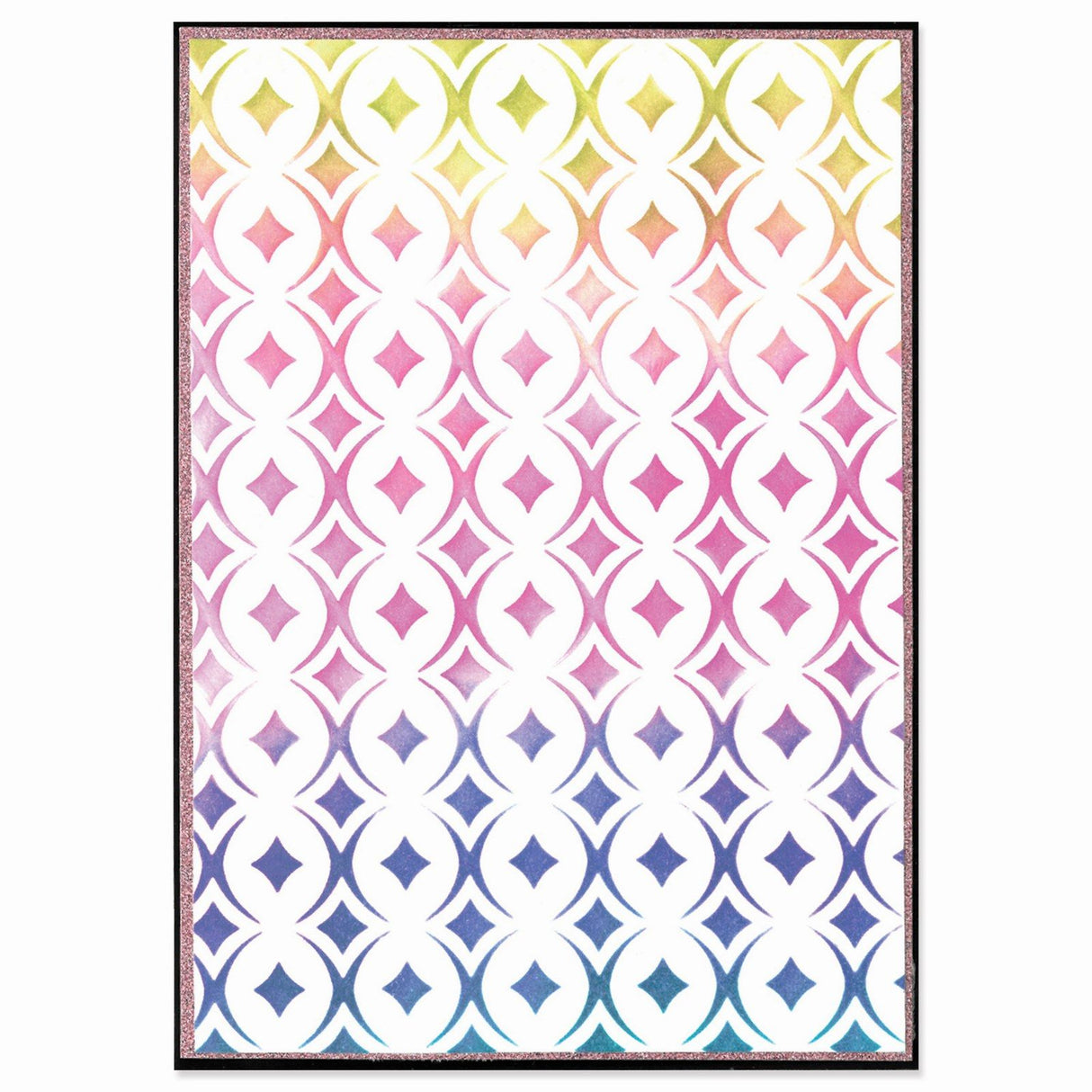 Sizzix • kosmopolitisk stencil a5 uptown udsmykning