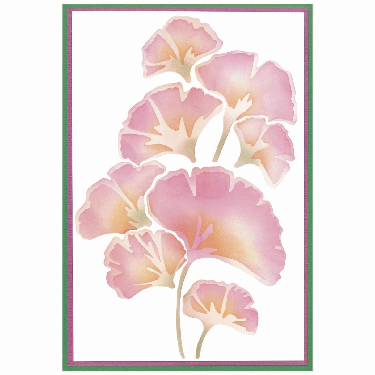 Sizzix • kosmopolitisk stencil a5 inspirerende udsmykning 2stk