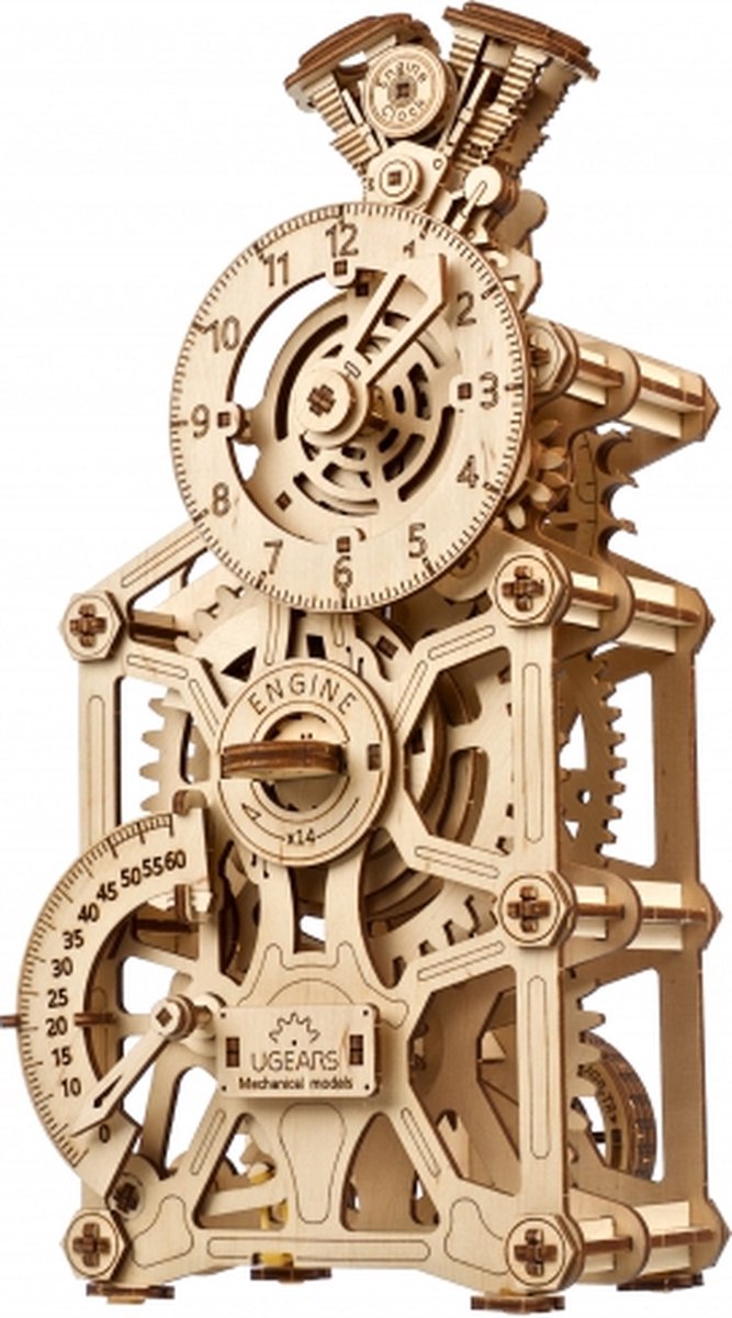 Ugears træ 3D model - bordur motor