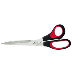 Saks wedo rustfrit stål 25,5 cm sort rød