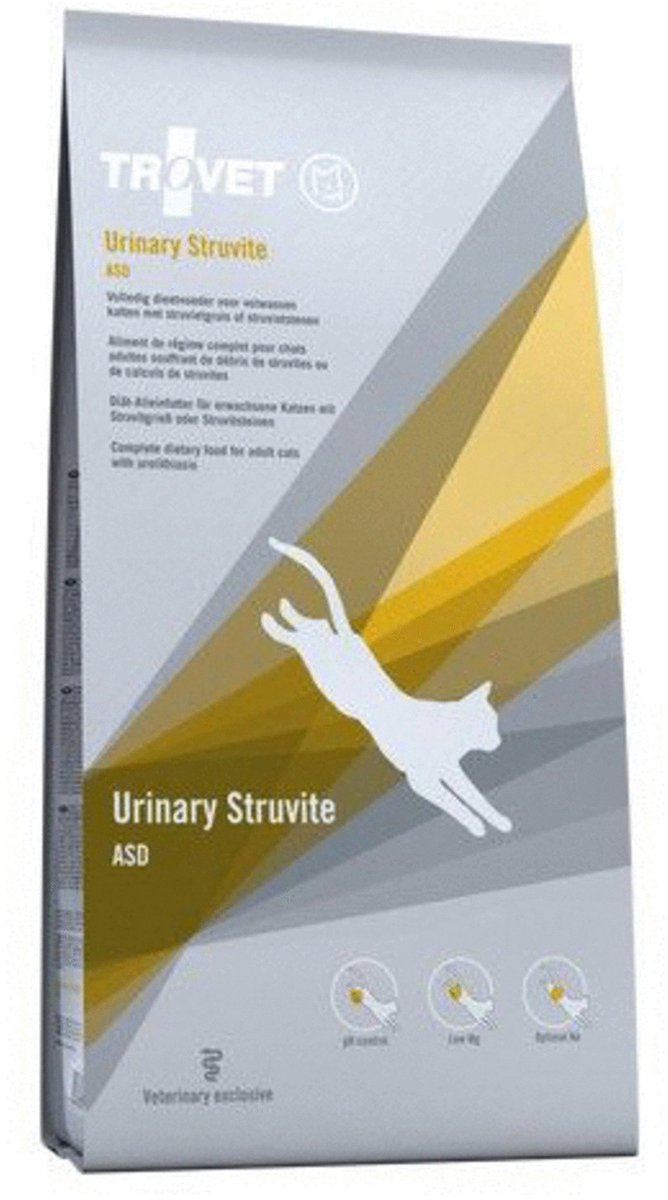 0 0 trovet asd urinstruvit kat - kat diætfoder - 2,5 kg
