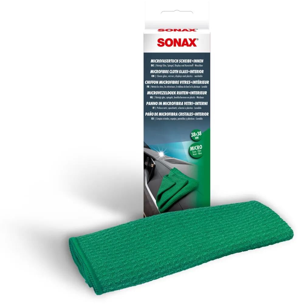 Sonax microfasertuch scheibe+inden mikrofiber klud 38 x 38