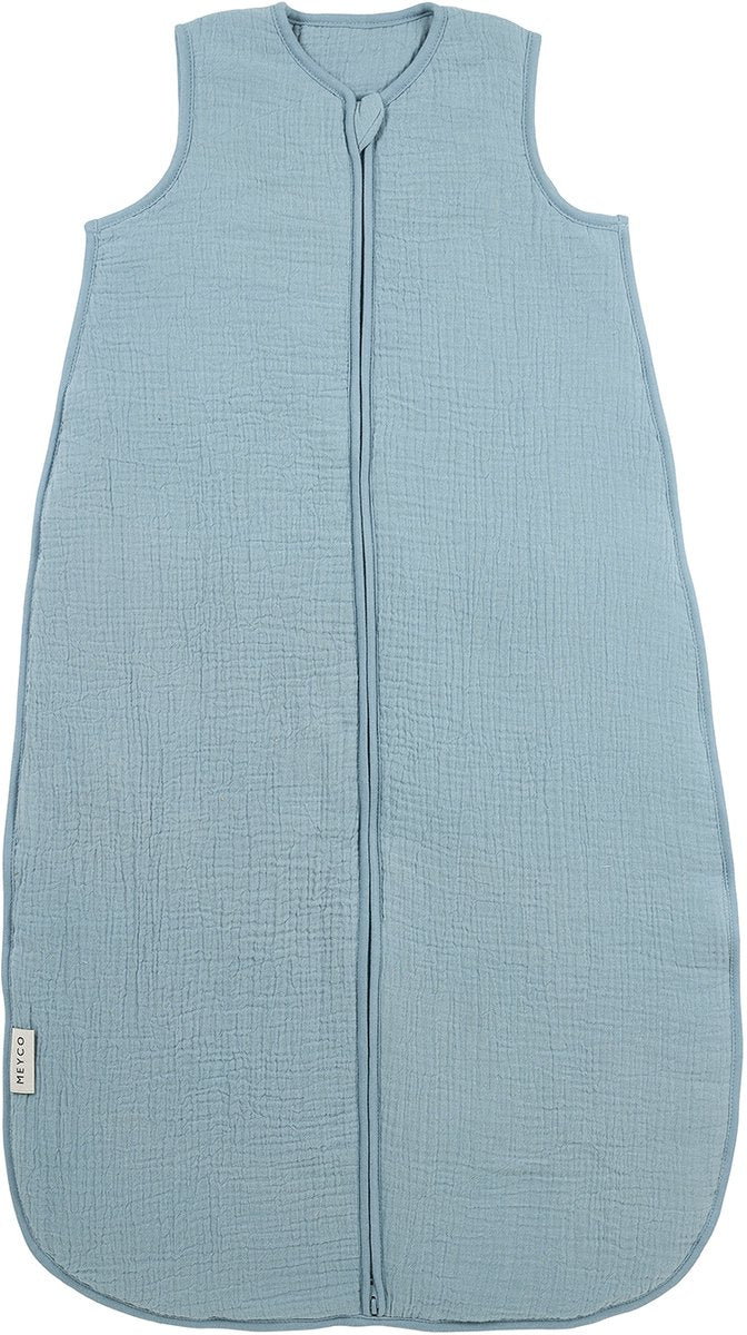 Meyco baby uni baby sovepose foret - forvasket hydrofil - jeans blå - 70 cm - 2,0 tom