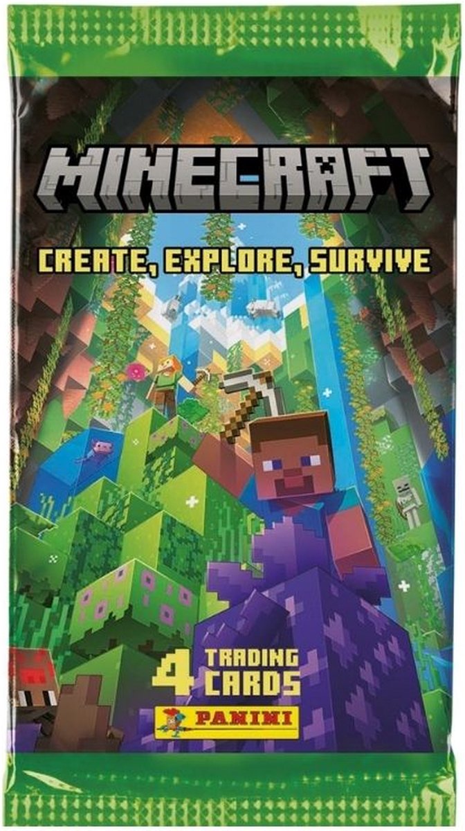 Panini minecraft samlekort 5 pakker