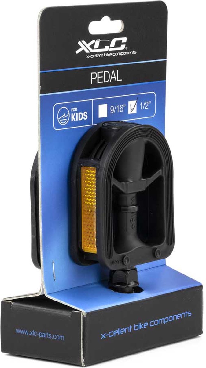Xlc cykelpedal - børnecykler - PVC - 1 2 - sort