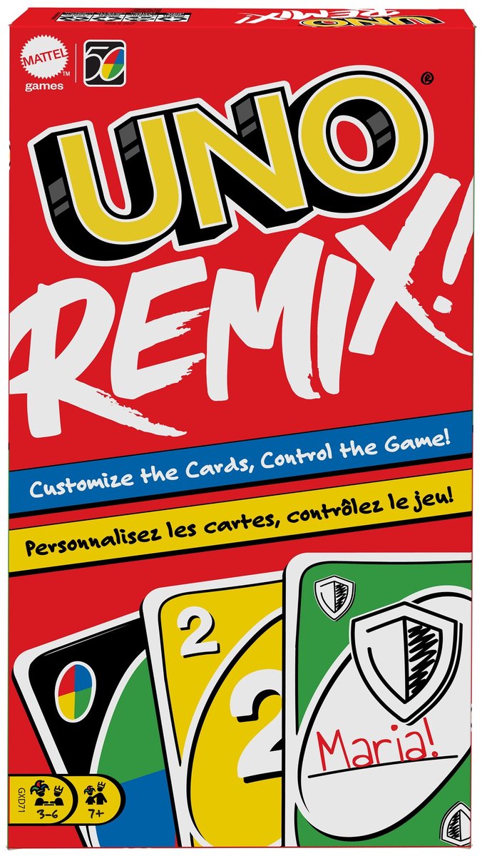Mattel spil uno remix - - kortspil