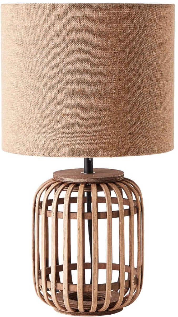 Brilliant woodrow - bordlampe - e27 max 1x52w - natur