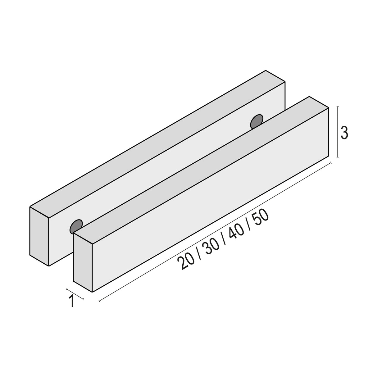Zep ady40w klar hvid 40 cm