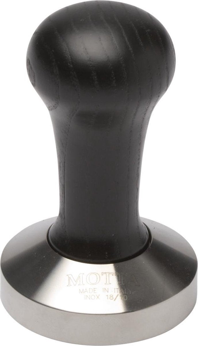 Motta tamper rustfrit stål træ sort - 53 mm