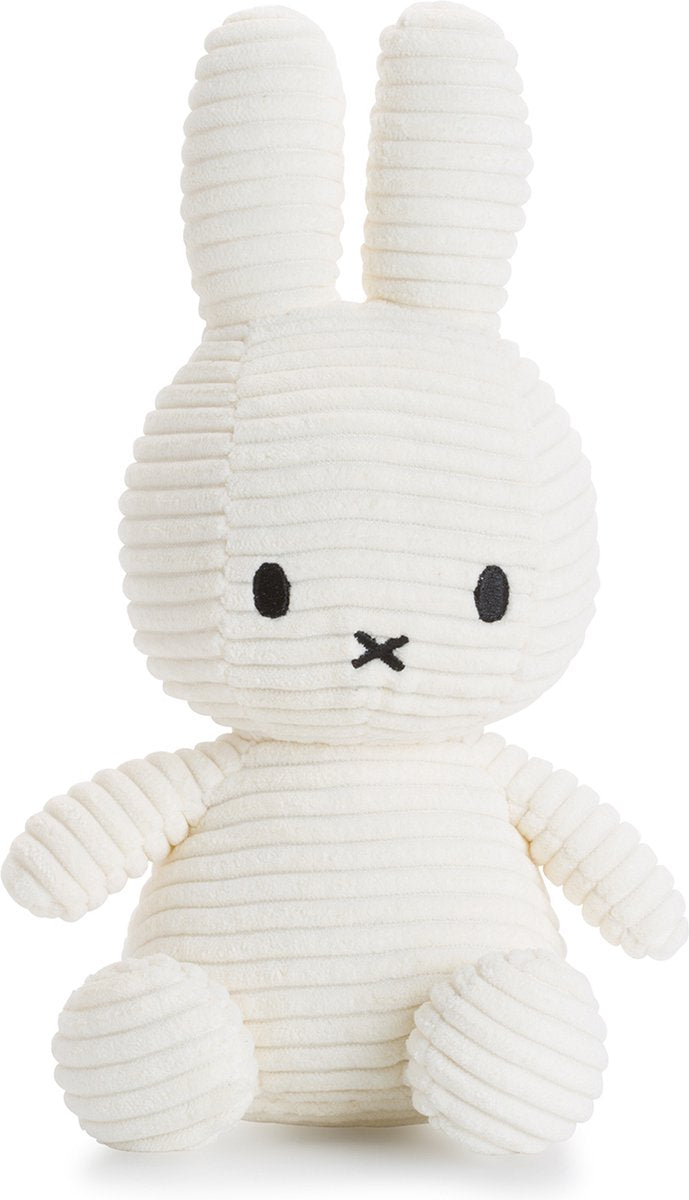 Bon ton toys nijntje - eco corduroy offwhite - 23 cm - 9