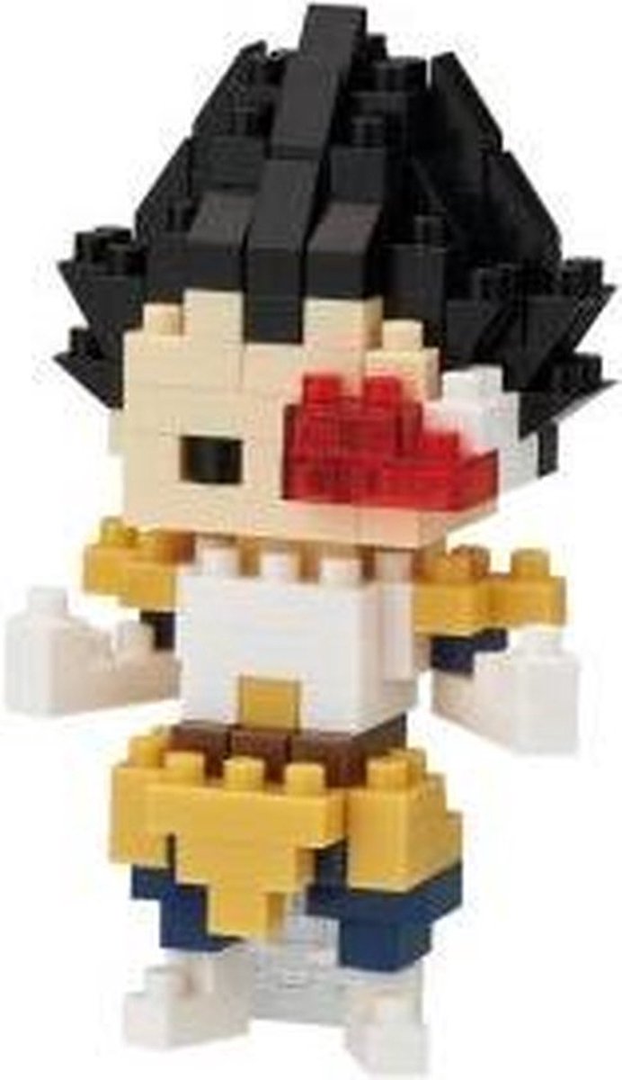 Bandai - nanoblok - vegeta - dragon ball z - mini mursten figur - byggesæt - manga figur vegeta pixel byggesæt - nbdb004