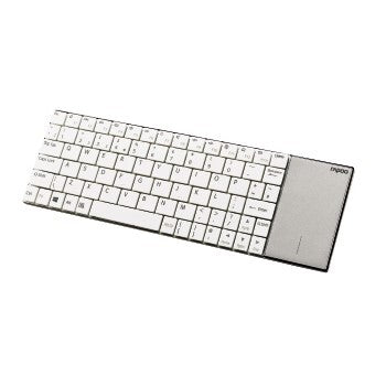 Rapoo E2710 2,4 GHz trådløst Ultra Slim Multimedia Keyboard UI Hvid