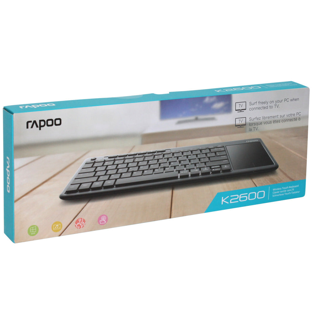 Rapoo tastatur touchpad grå 2600