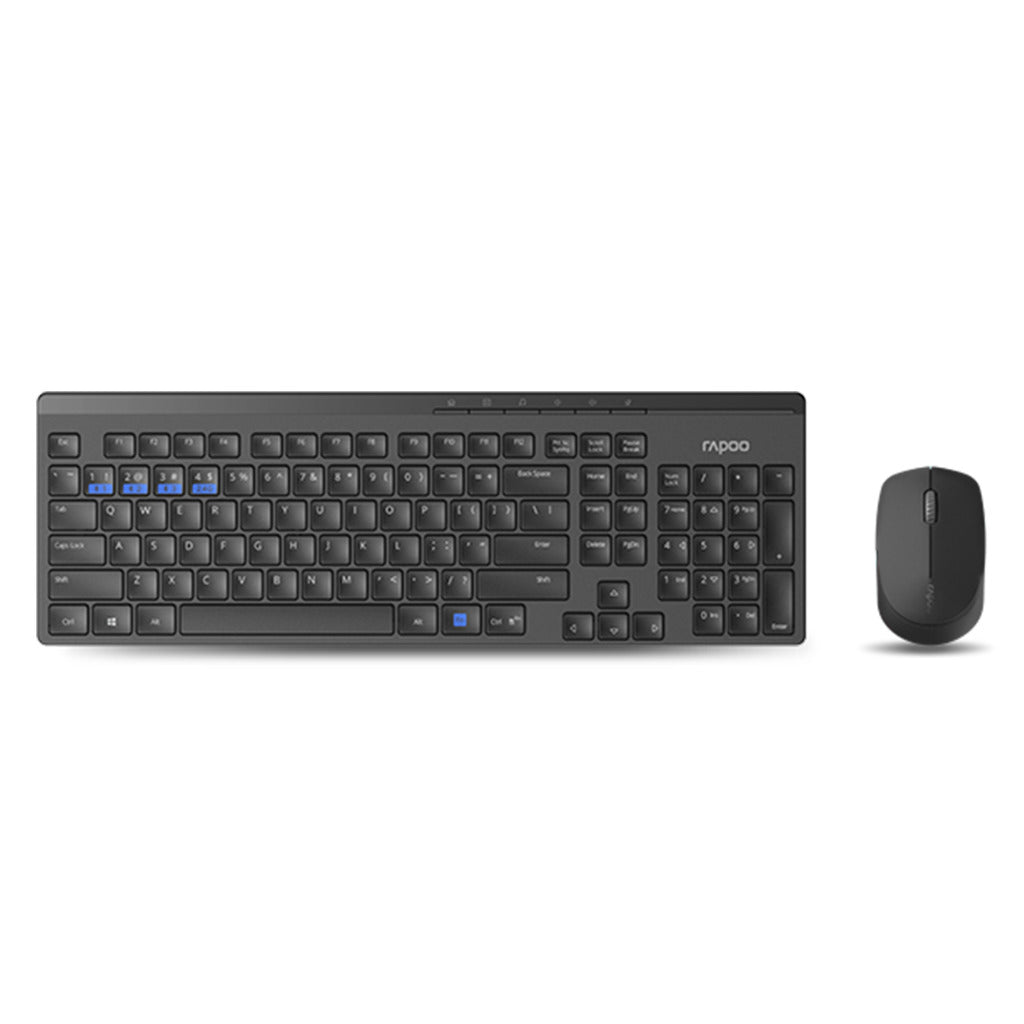 Rapoo tastatur combo mm sort 8100m
