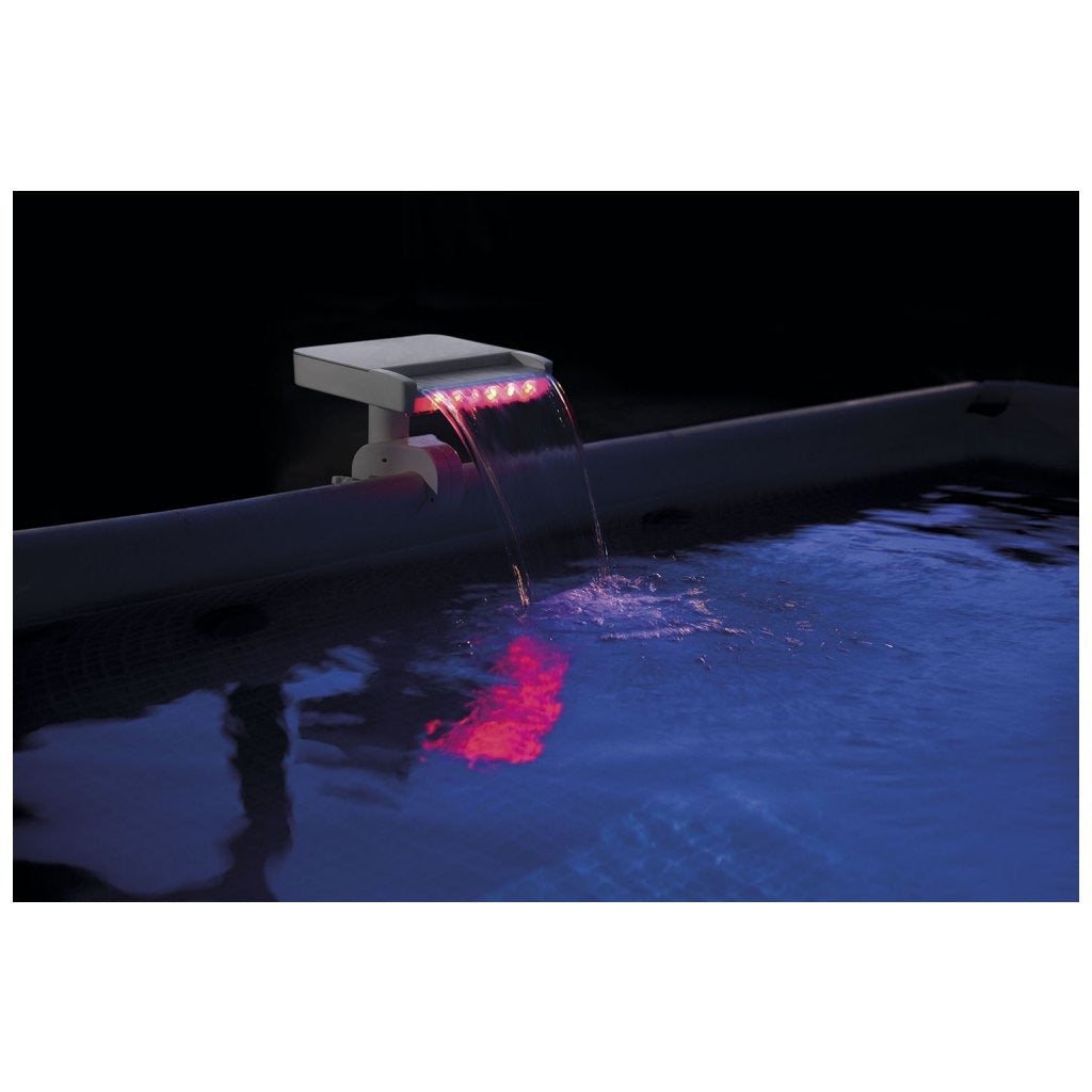 Intex multi-farve LED vandfald kaskade til swimmingpool