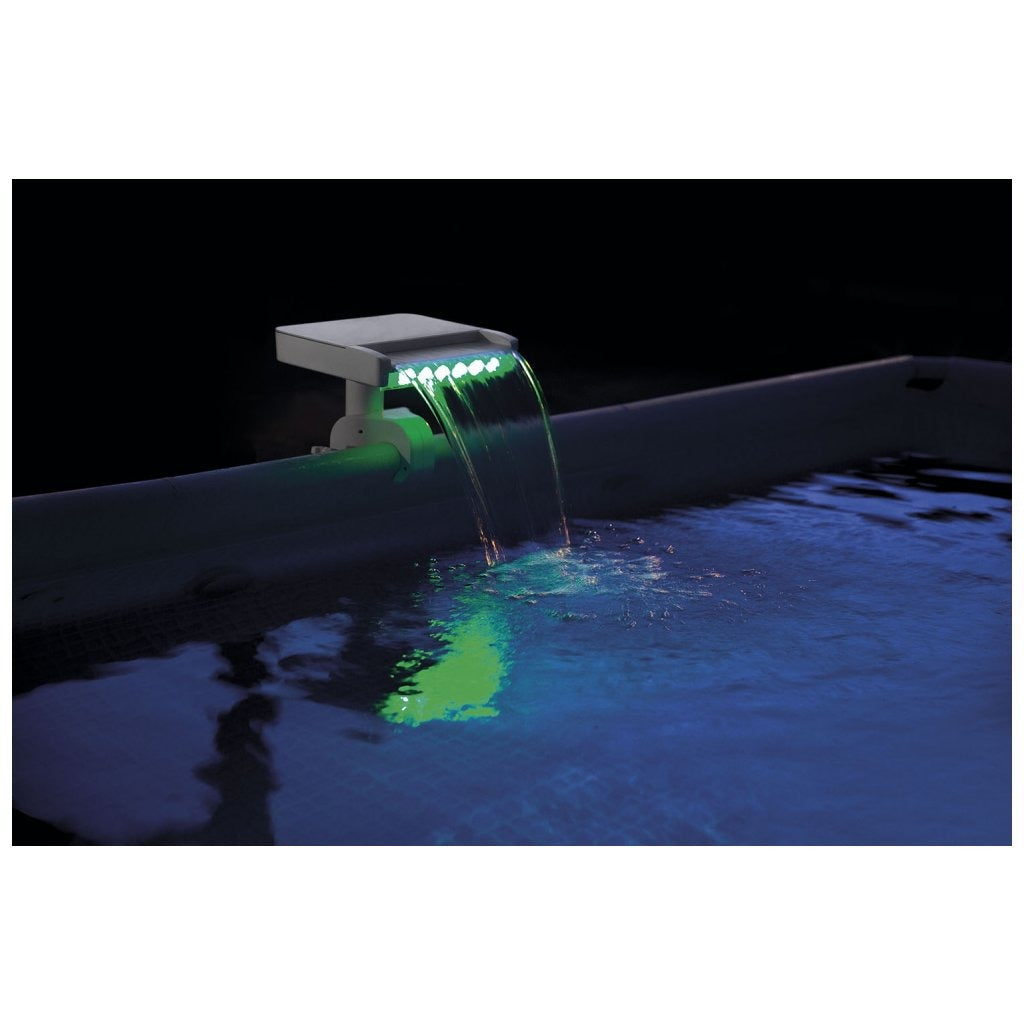 Intex multi-farve LED vandfald kaskade til swimmingpool