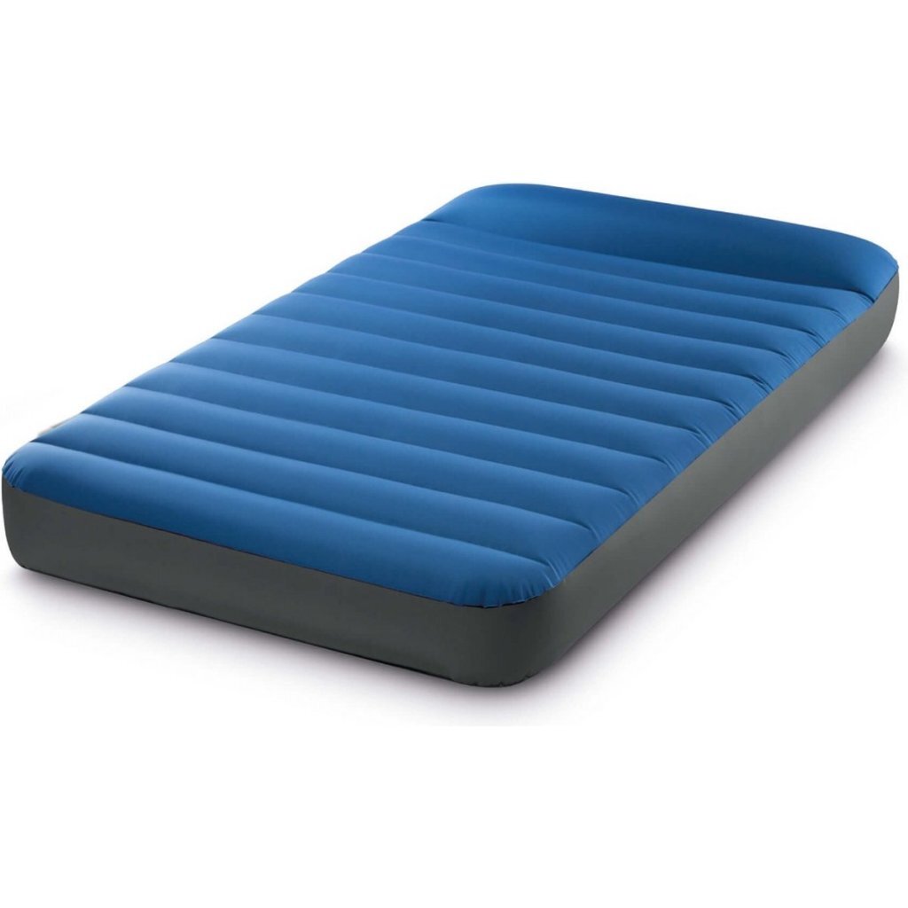 Intex 64011 truaire twin dura-beam campingmadras 191x99x22 cm + quickfill USB150 pump blå