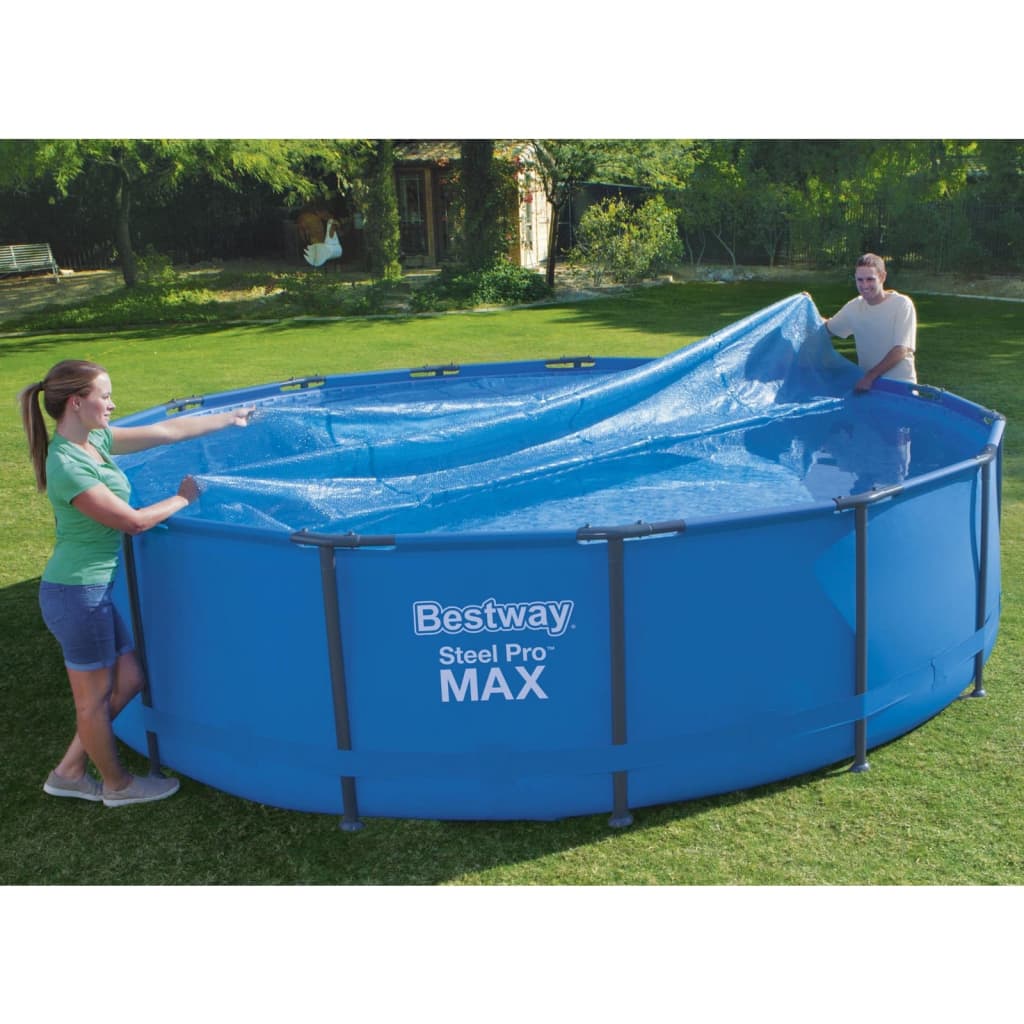 Bestway Swimming Pool Cover FlowClear Round 462 cm Blå