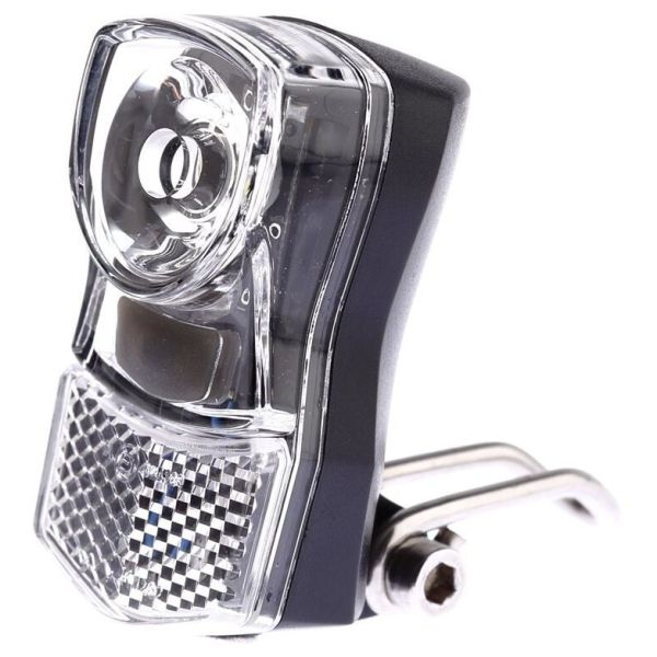 Ikzilight forlygter Lille 1x1W LED, Chrome, med beslag (workshopemballage)