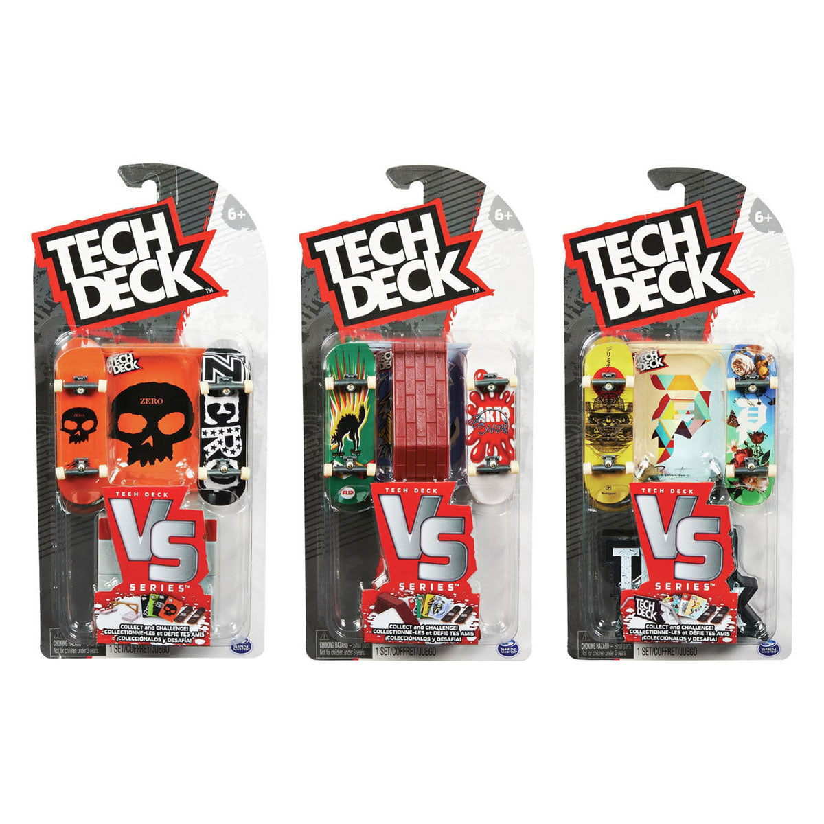 Spin master tech deck versus serie sæt med 2 finger skateboards