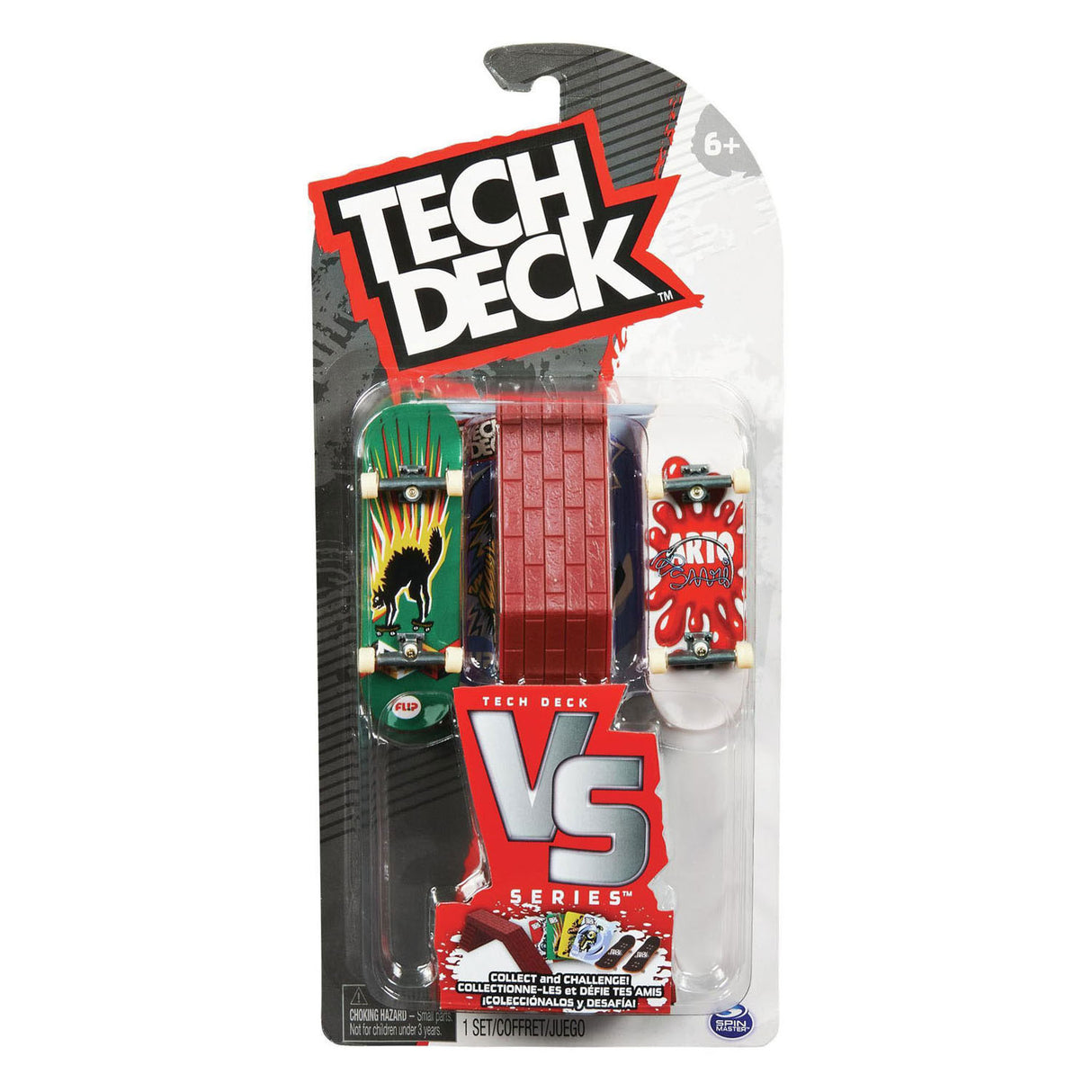 Spin master tech deck versus serie sæt med 2 finger skateboards