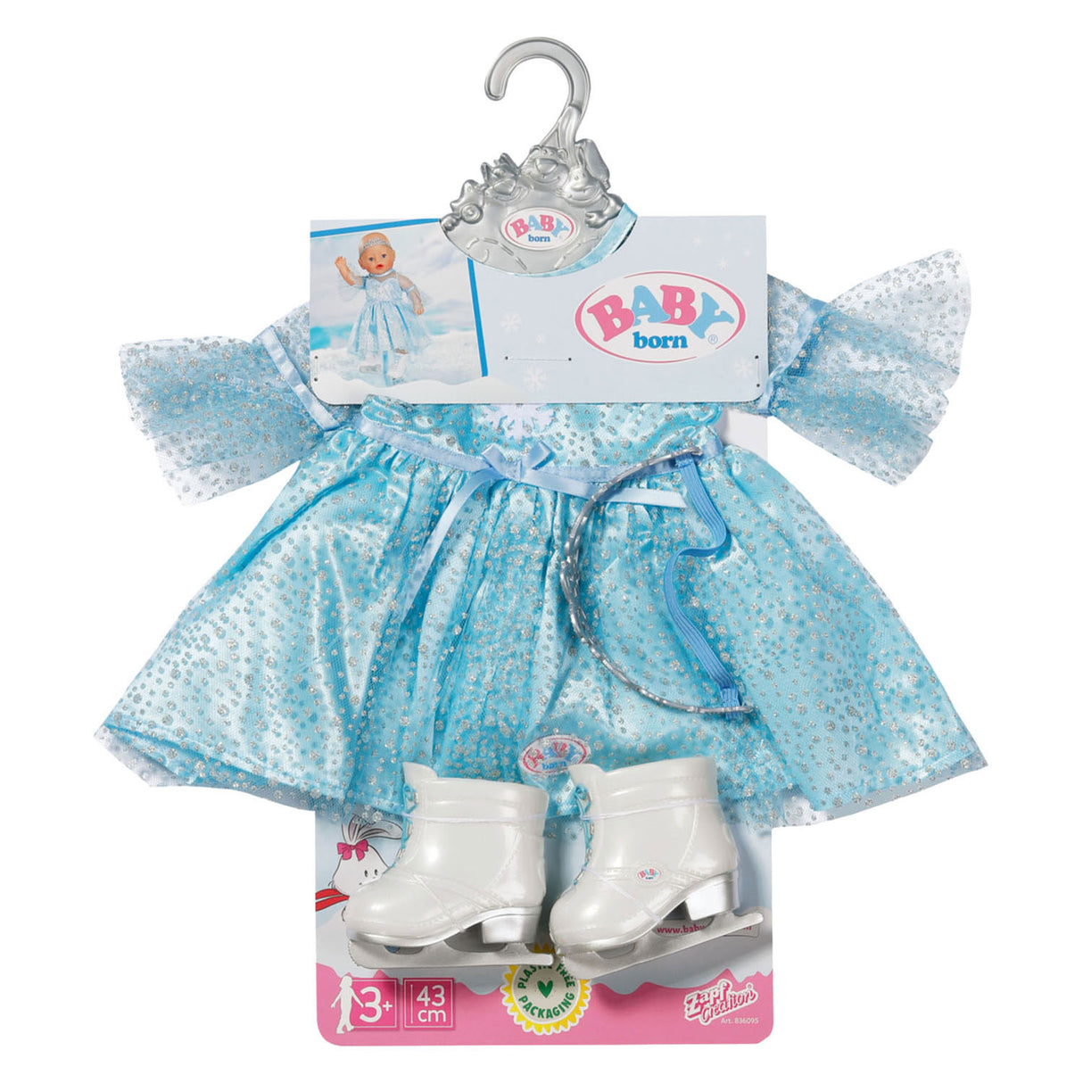 Baby født prinsesse på is (43 cm)