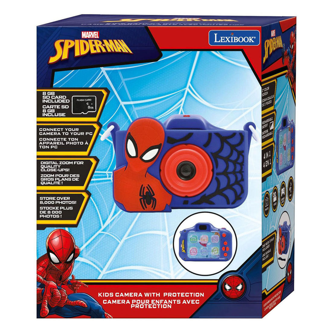 Lexibook børnekamera med spider-man beskyttelse