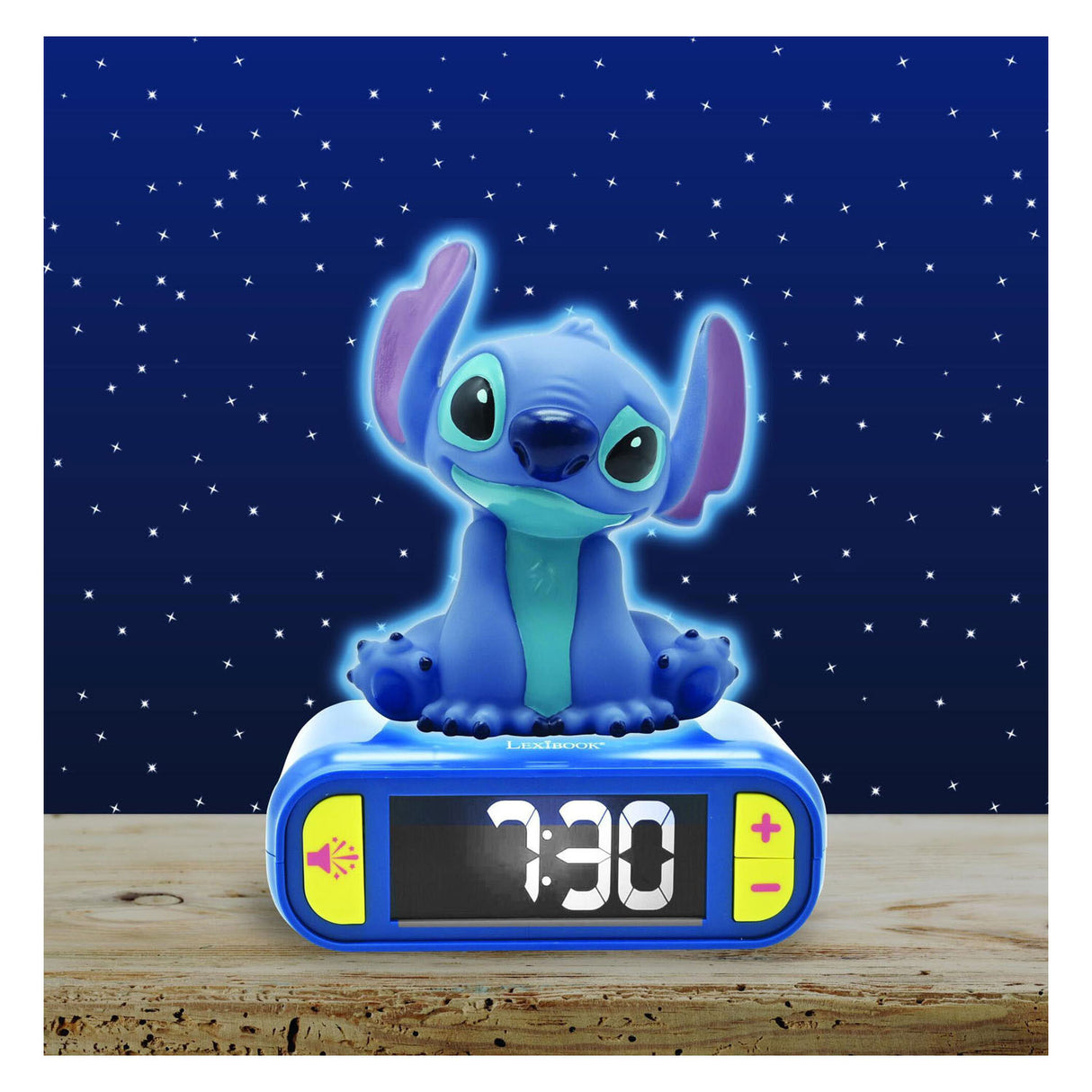 Lexibook stitch 3D digitalt vækkeur med lys og lyd