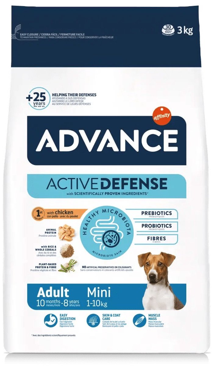 Advance - mini voksen - hundefoder - 3 kg