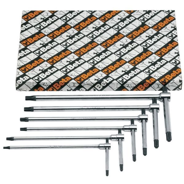 Beta Torx Stift Keys Set Tools 951TX S6 med håndtag (6 -stykker)