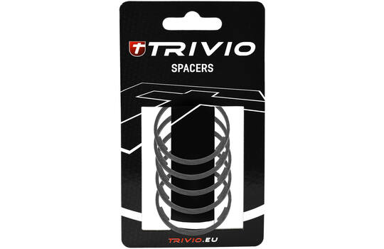 Trivio - spacer 2mm 1-1 8 carbon ud mat - 5 stk