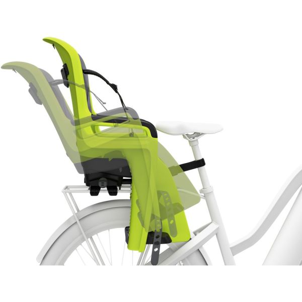 Thule bageste barnestol ride langs 2 til bagagebærer montering - zen lime