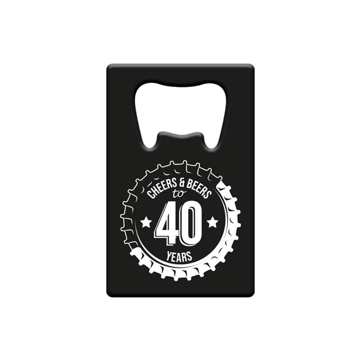 Paperdreams flaskeåbner metal - 40 år
