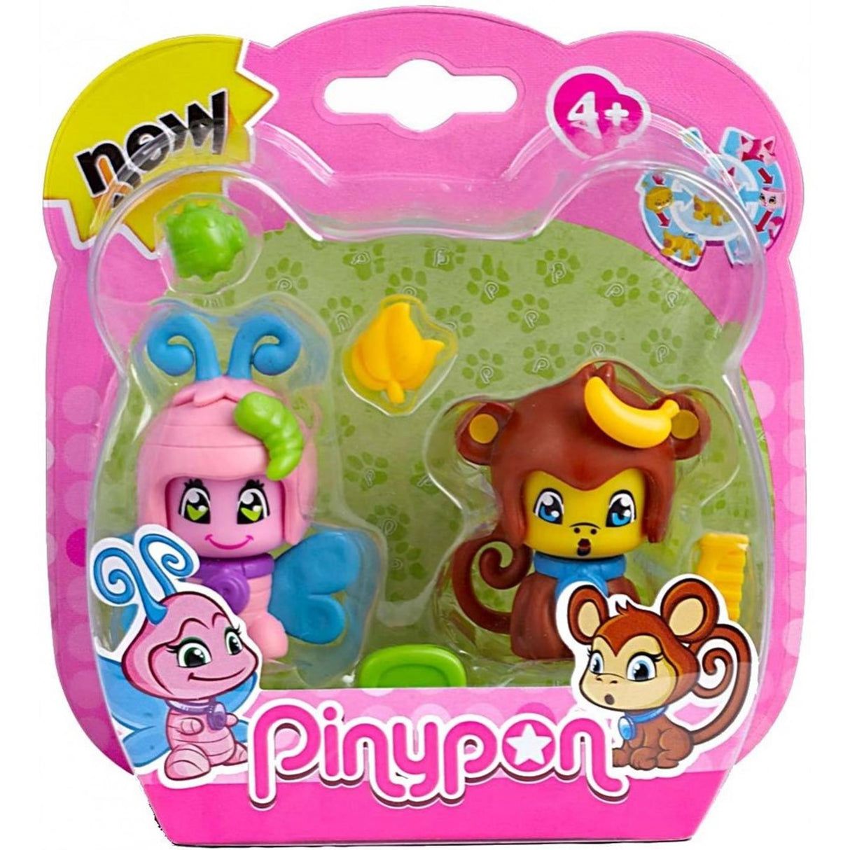 Pinypon pet 4,5 cm 2-pak med tilbehør