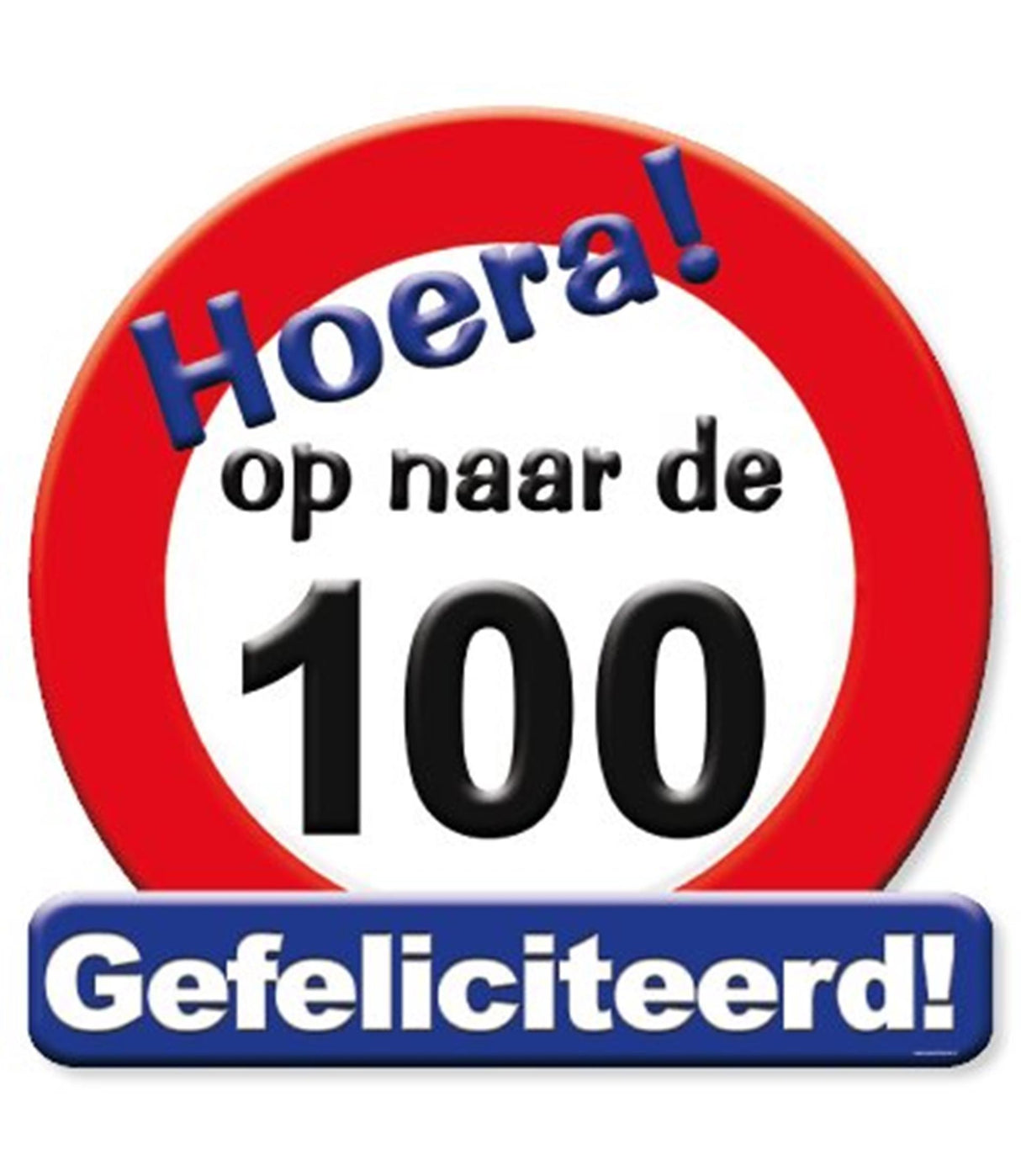 Paperdreams tribute shield trafikskilt - videre til 100