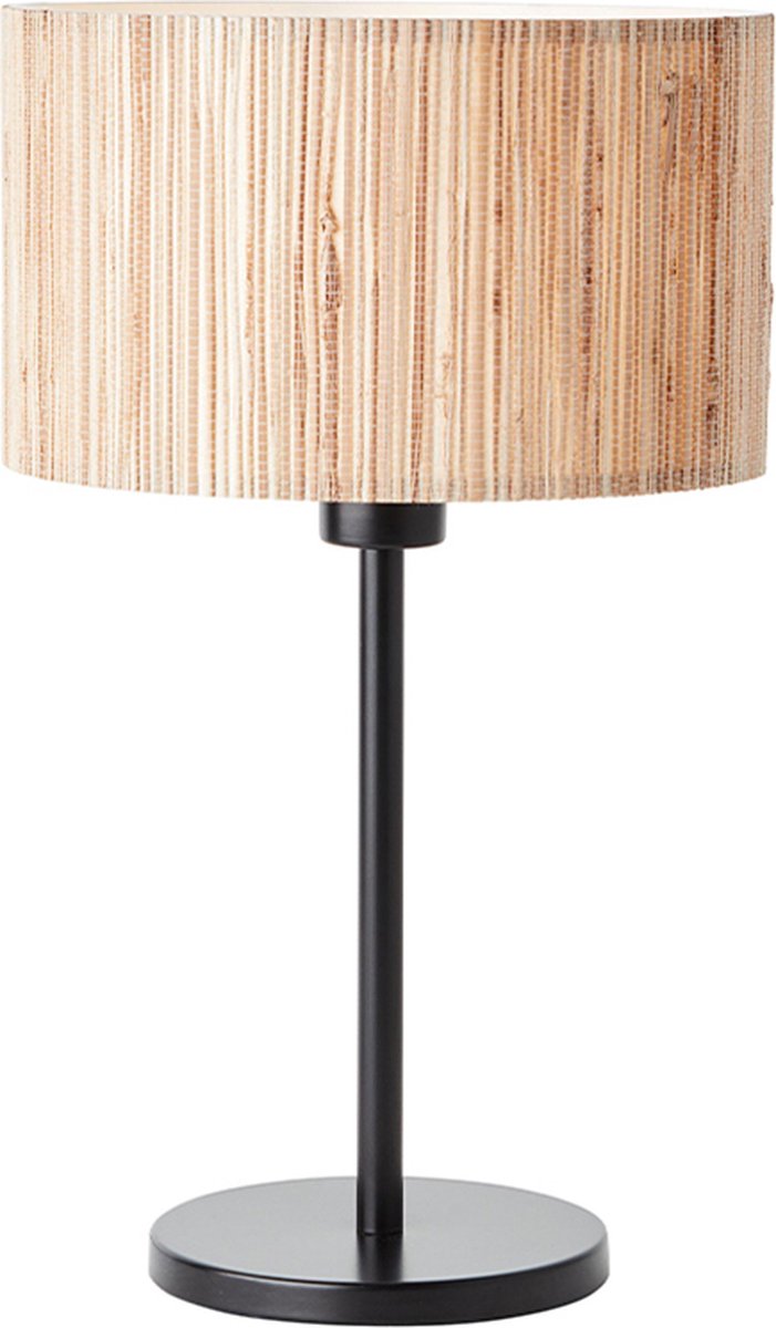 Brilliant wimea - bordlampe - e27 max 1x42w - sort natur