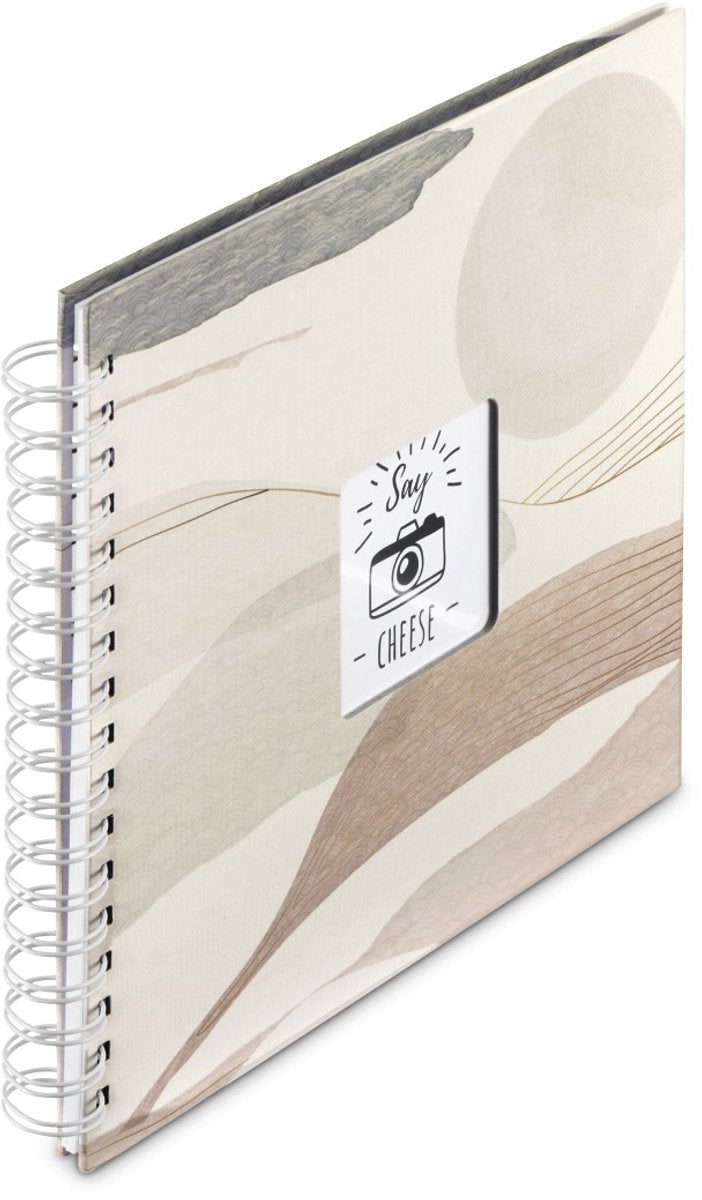 Hama spiral album akvarel, 28x24 cm, 50 hvide sider, brun