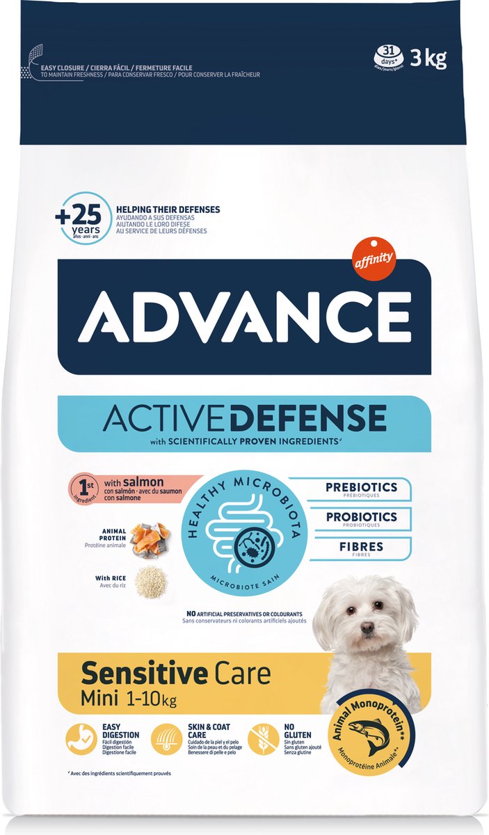 Advance - mini sensitiv - hundefoder - 3 kg