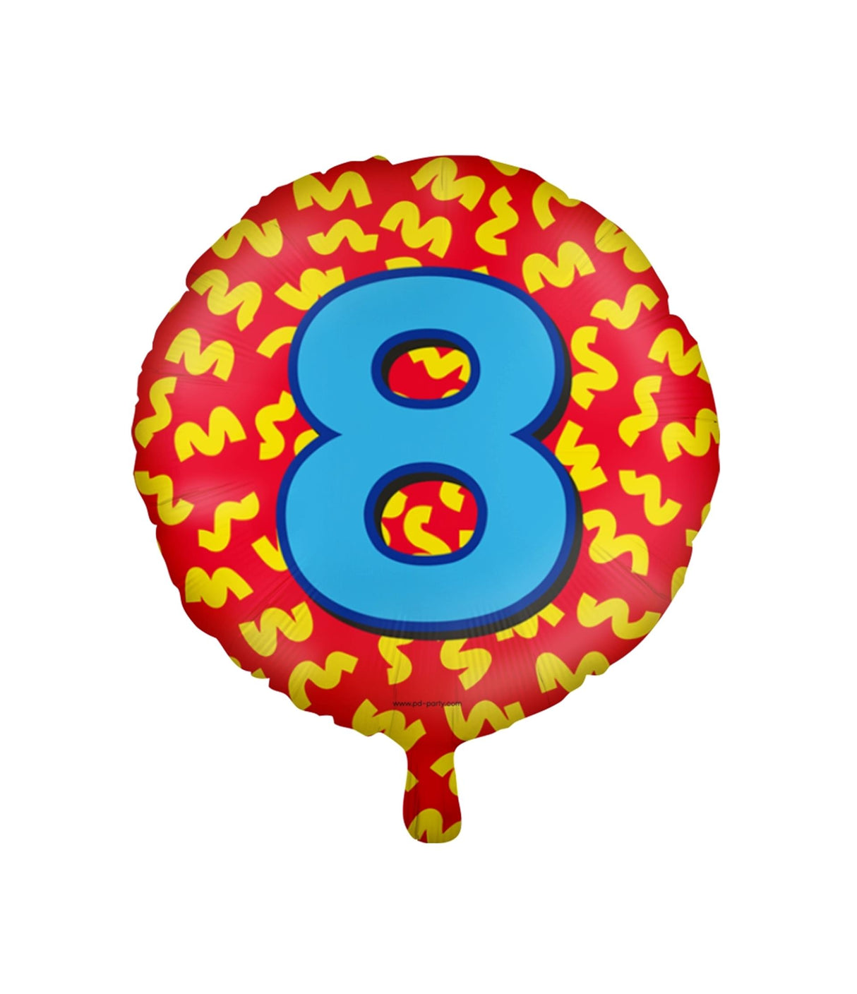 Paperdreams glad folieballon - 8 år