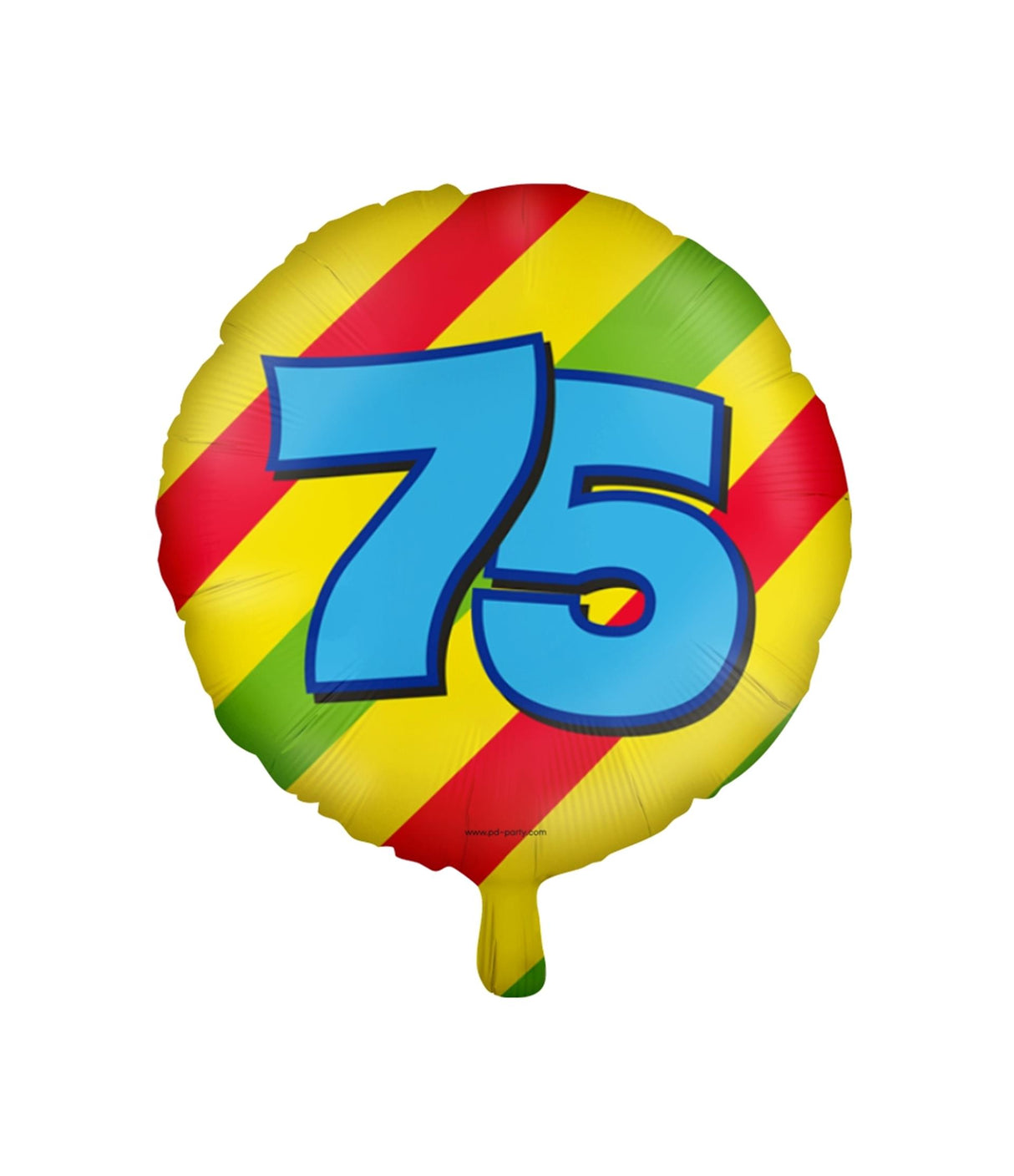 Paperdreams glad folieballon - 75 år