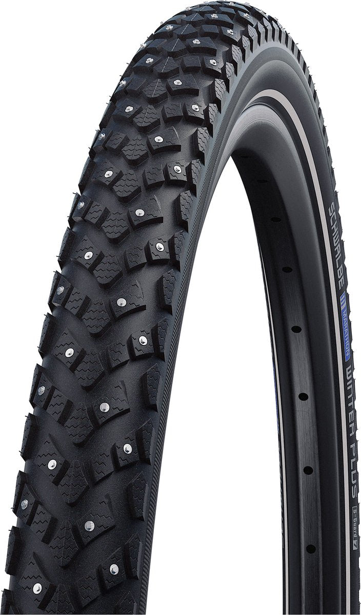 Schwalbe marathon winter plus clincher dækrefleks 20x1,60, sort dækstørrelse 42-406 | 20x1,60