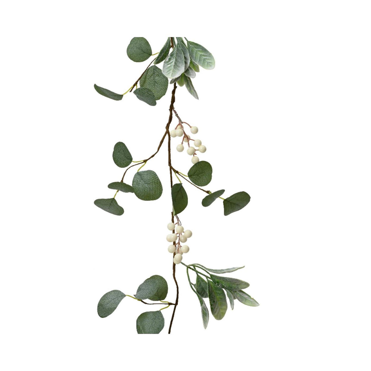 Decoris guirlande med hvide bær 150x7x3cm