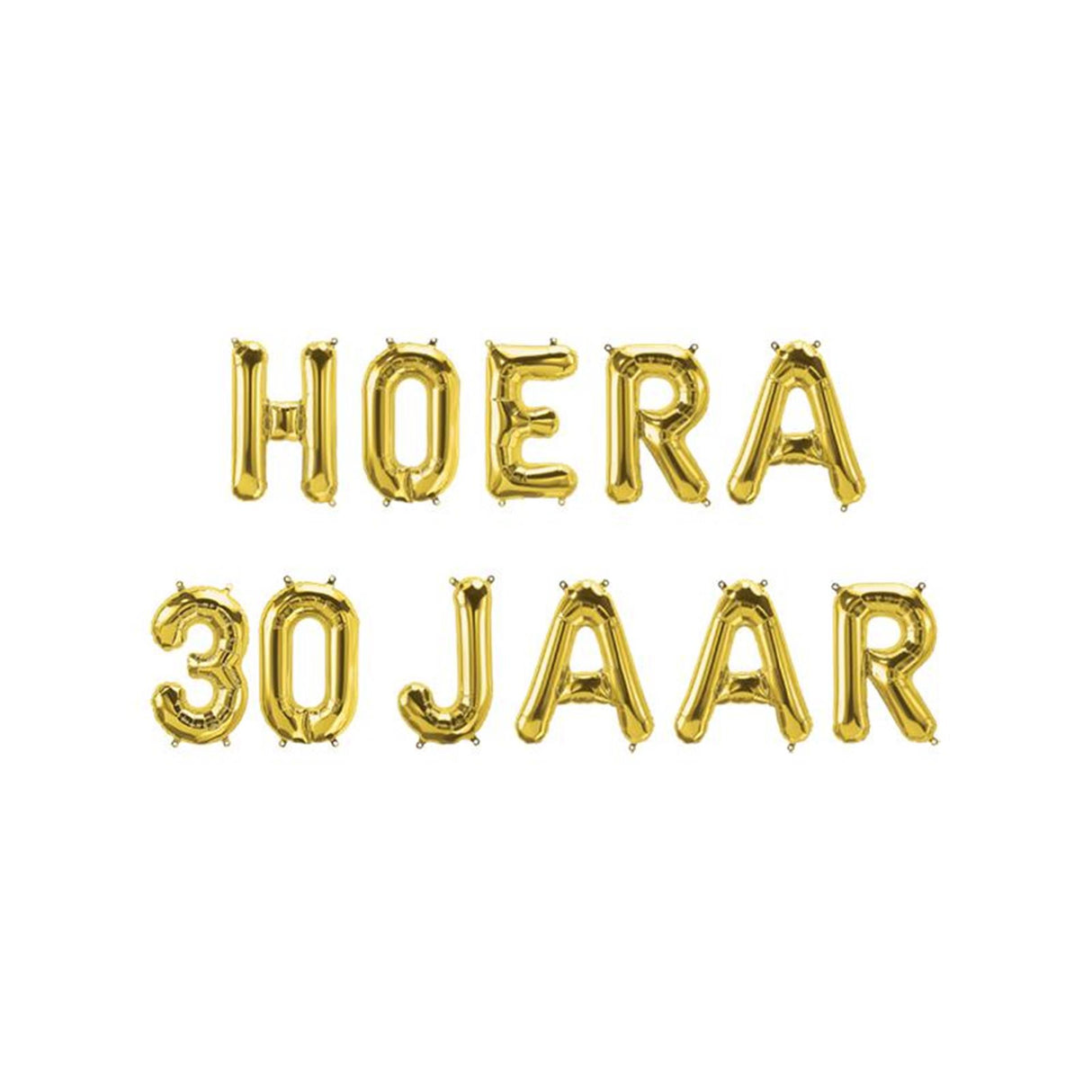 Paperdreams folieballon brevguirlande - hurra 30 år
