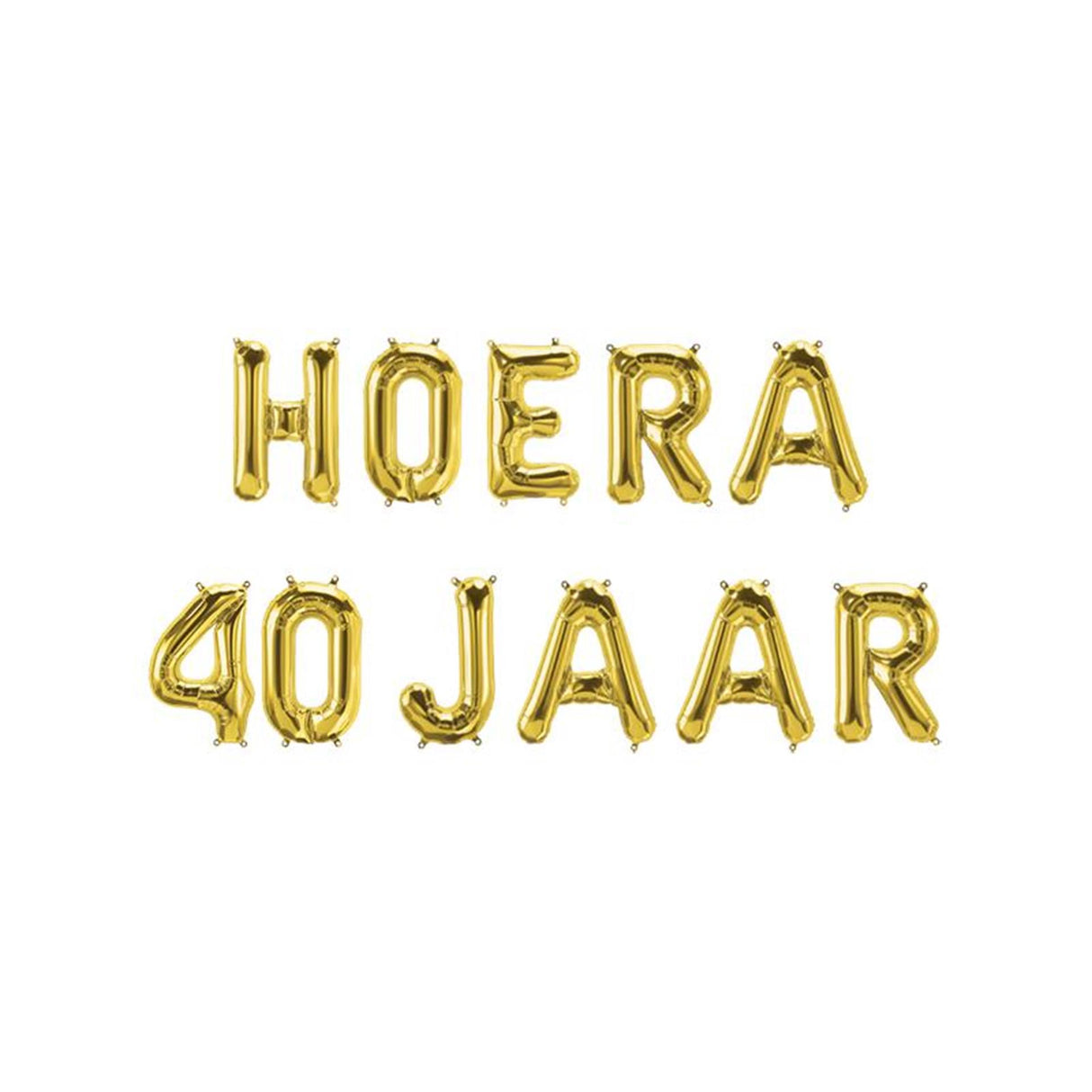 Paperdreams folieballon brevguirlande - hurra 40 år