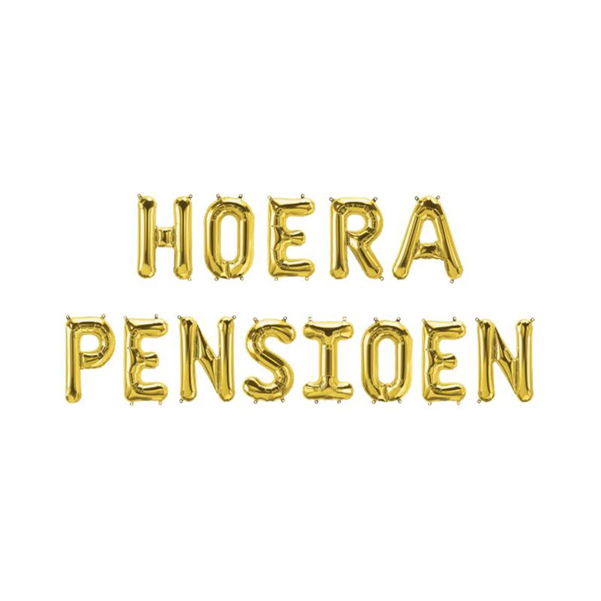 Paperdreams folieballonguirlande - hurra pensionering