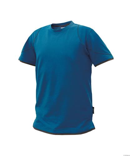 Dassy t-shirt kinetic azurblå blå grå l
