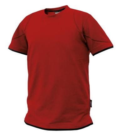 Dassy t-shirt kinetisk rød sort s