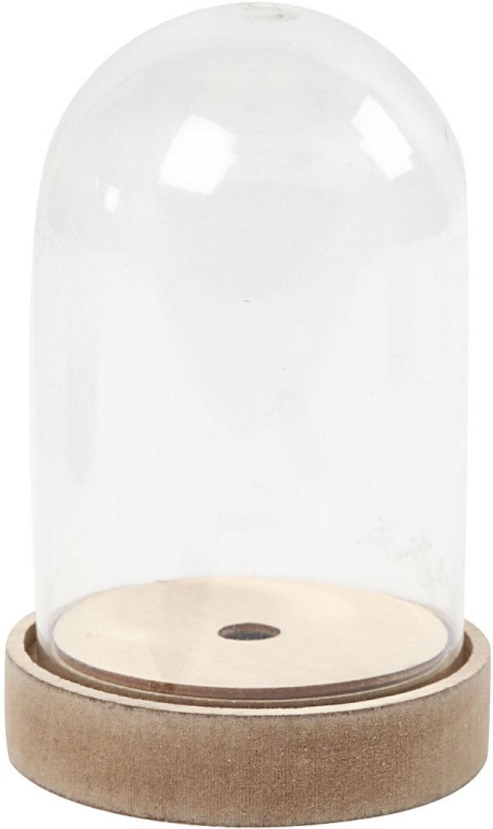 Creativ virksomhed https: www.cchobby.nl klokke jar-on-wooden-base-h-12-5-cm-d-8-cm-1-box