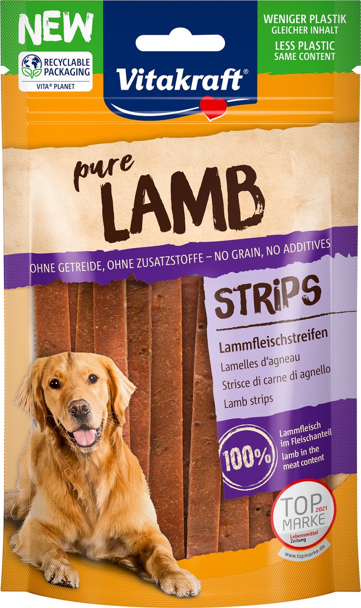 Vitakraft kødstrimler - hundesnacks - lam 80 g