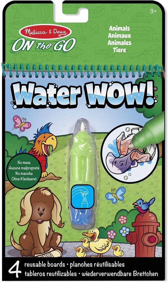 Melissa Doug Water Wow! genanvendelige akvareldyr